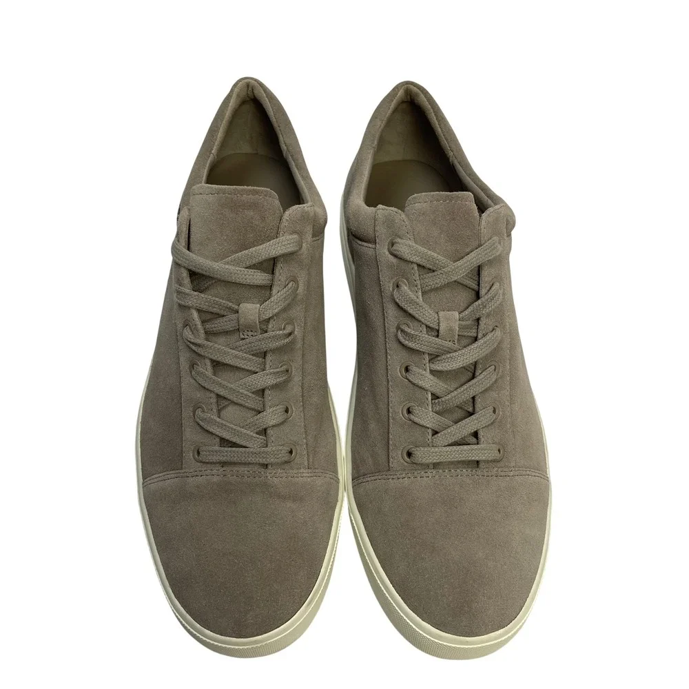 Vince Women's Suede Platform Sneakers Grey Low Top Casual Sz 10‎ $225 Minimalist